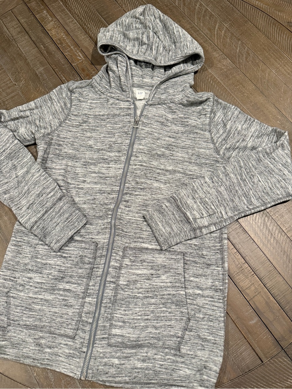 GAP Grey Marled Full Zip Hoodie Women’s XS